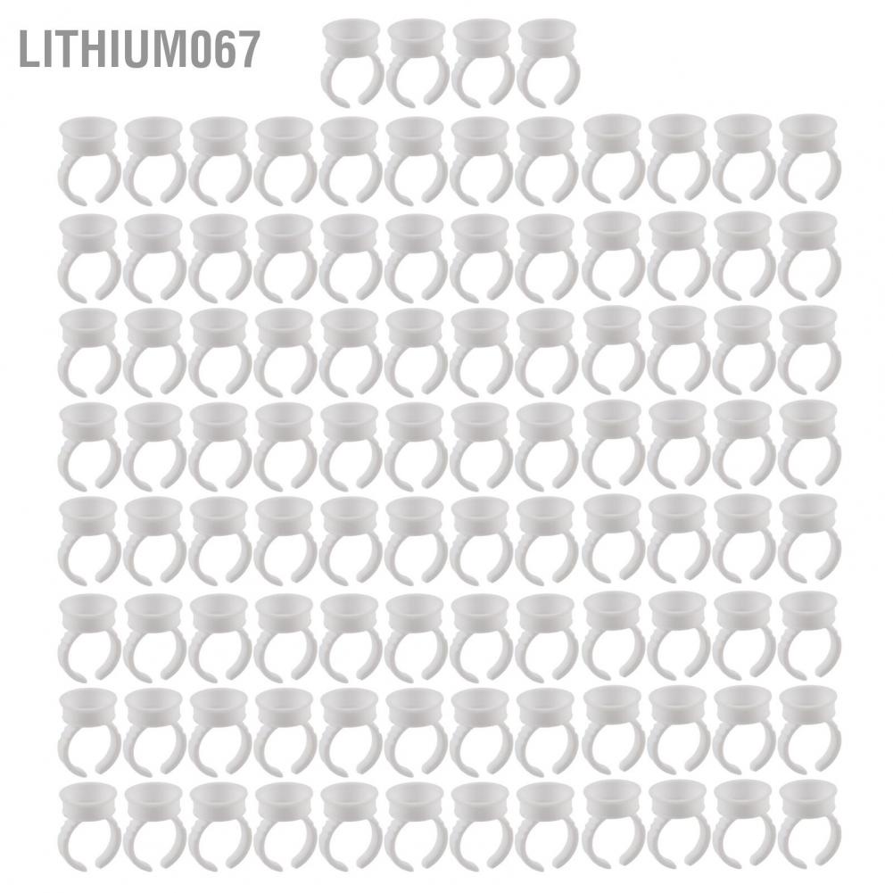 [Hàng mới về] Vòng hình dạng nhẫn đeo tay đựng keo nối mi bằng nhựa dùng một lần