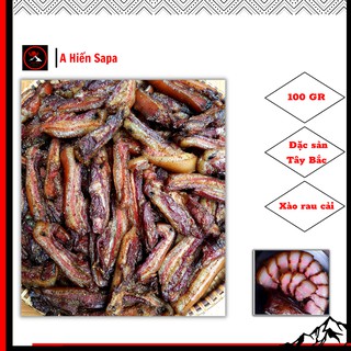  Thịt lợn ba chỉ gác bếp chuẩn Sapa gói 100G tặng chẳm chéo nhà làm không chất bảo quản. 