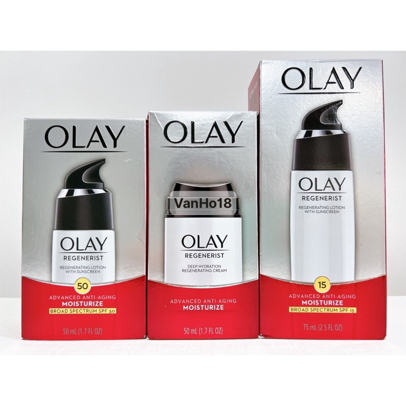 USA_Kem dưỡng da giảm nếp nhăn OLAY Regenerist Deep Hydration Regenerating Cream + Lotion SPF15 Advanced ANTI-AGING