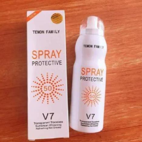 [GIÁ HUỶ DIỆT] Kem Chống Nắng Toàn Thân Dạng Xịt Sun Screen V7 Hàn Quốc 180ml – kem dưỡng trắng da body