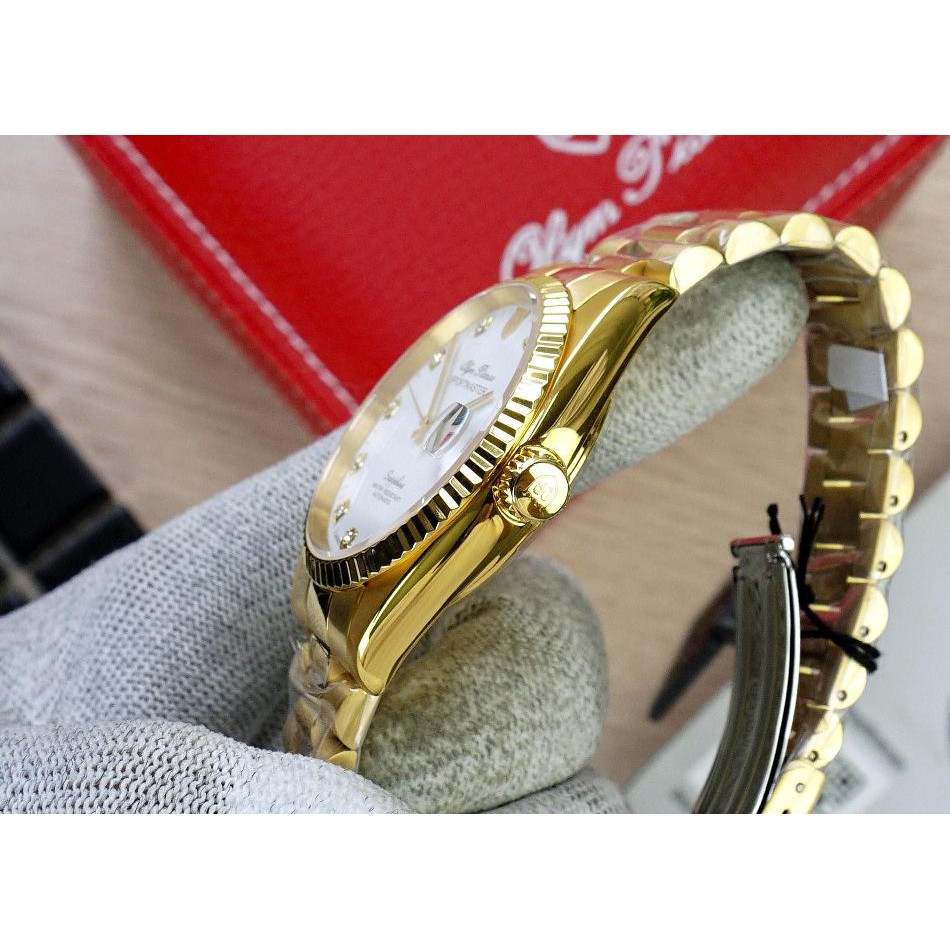 Đồng Hồ Cơ Nam Olym Pianus OP89322 AGK TRẮNG Nam Máy Cơ Chính Hãng