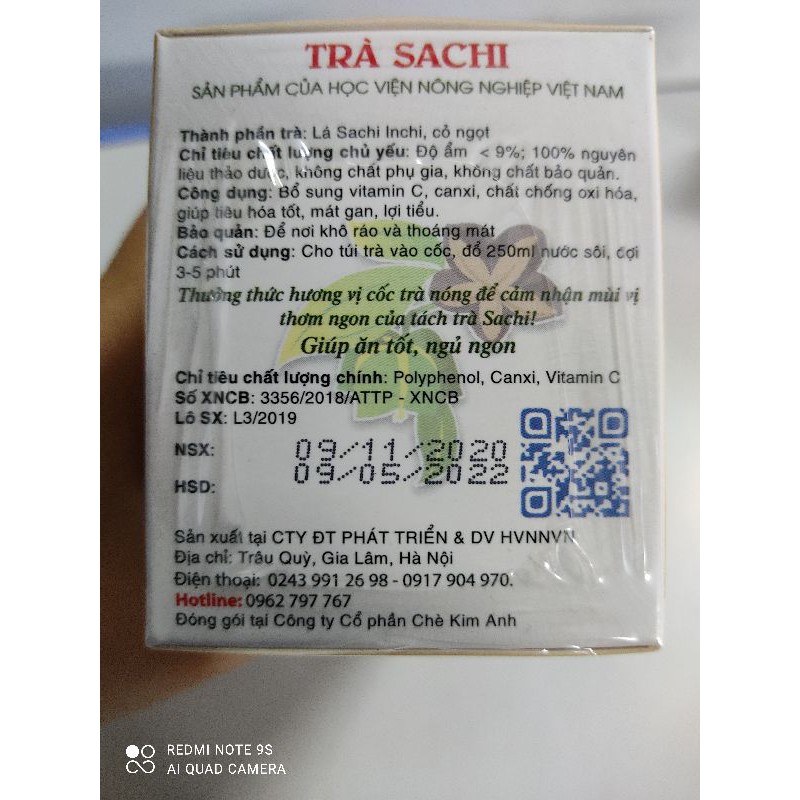 Trà Sachi - sản phẩm của Học viện nông nghiệp Việt Nam | BigBuy360 - bigbuy360.vn