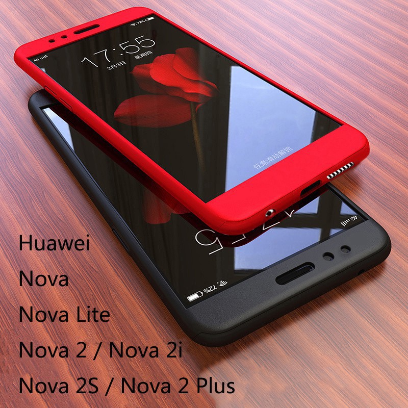 Ốp Lưng Bảo Vệ 360 Độ Cho Huawei Nova 5t / 5 / 5 Pro / 4 / 4e / 3 / 3i / 3e / 2i / Nova Lite / Nova 2 Lite