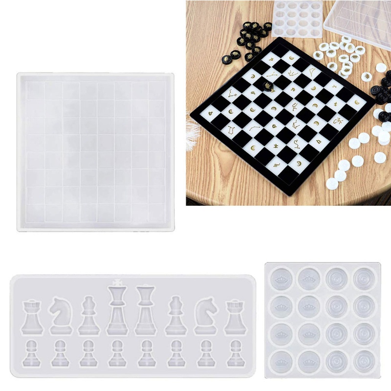 Khuôn Silicone Làm Bảng Cờ Vua Quốc Tế