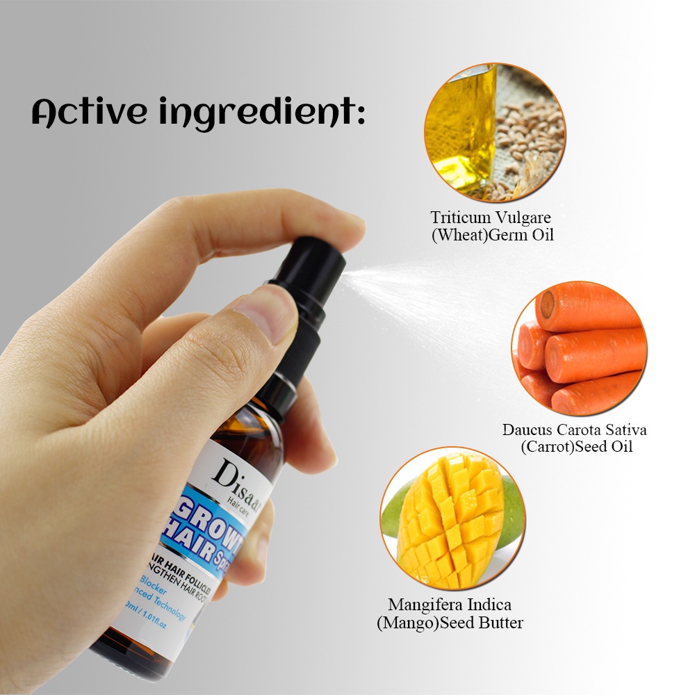 Tinh chất kích thích mọc tóc thảo dược Disaar Growth Hair Spray 30ml
