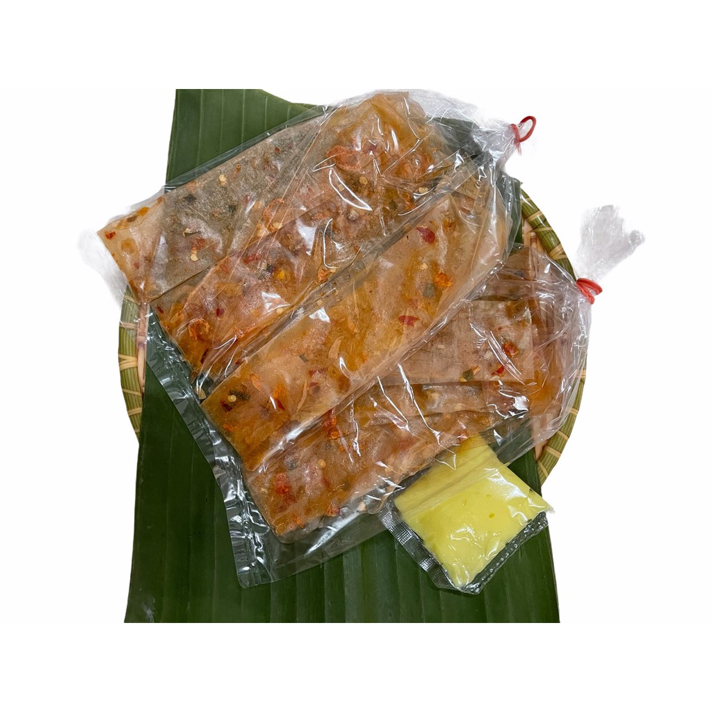 Bánh tráng dẻo tôm cuốn hành phi bịch 6 miếng