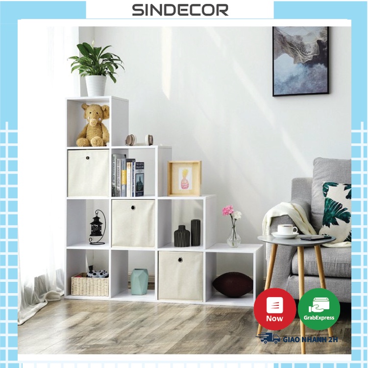 Kệ đa năng kệ gỗ tổ ong kệ sách gỗ nhiều tầng lắp ghép tiện dụng Sindecor