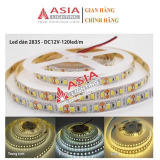 Led dây dán 2835 dc 12v dài 5 mét 3 màu ánh sáng asia