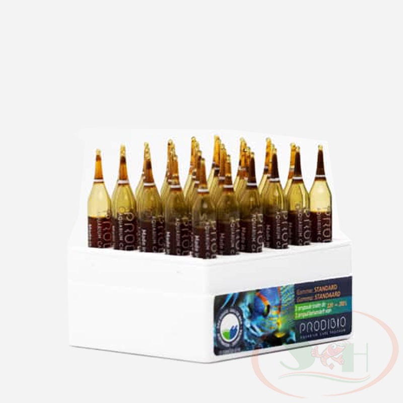 Khử độc Prodibio Stop Ammo giảm stress cá tép, khử clo - Hộp 30 ống