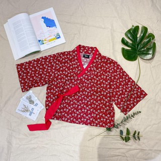 Áo hanbok  họa tiết hoa