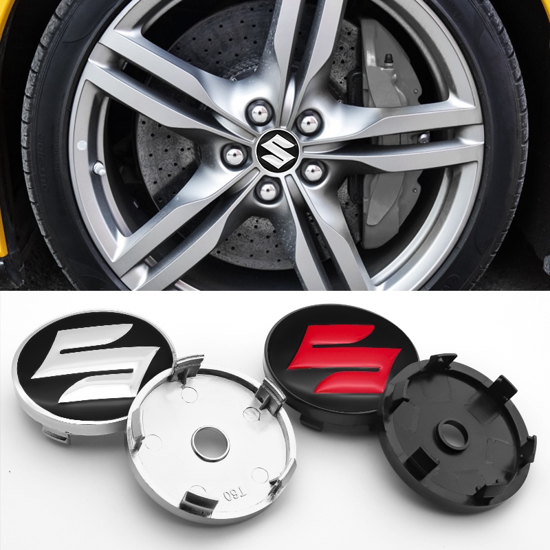 Bộ 4 Nắp Đậy Trục Bánh Xe 60mm Cho suzuki kizashi jimny swift alto grand vitara Spcross