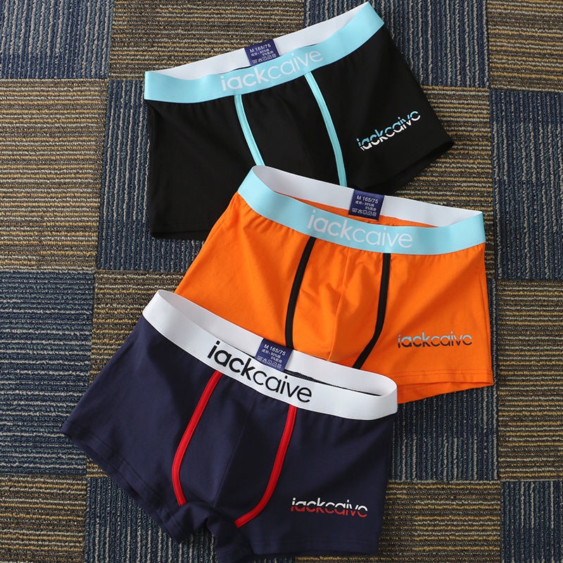 KINGDAFA Bộ 3 Quần Lót boxer cotton Thoáng Khí Phong Cách Thể Thao Thời Trang Cho Nam  , quần lót nam , quần sịp boxer , quần lót nam cao cấp , boxer nam