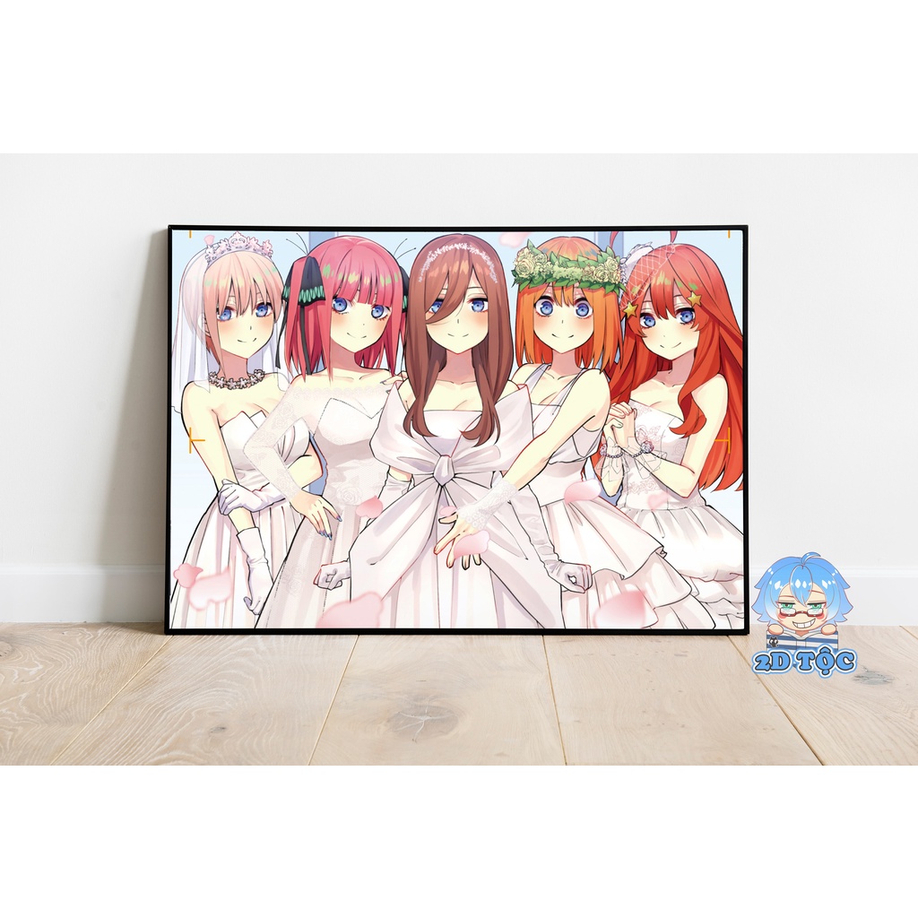 ẢNH POSTER A3 CHẤT LƯỢNG CHUẨN NAKANO NINO (20) ANIME GOTOUBUN NO HANAYOME – TRANH DÁN TƯỜNG 2D TỘC SHOP