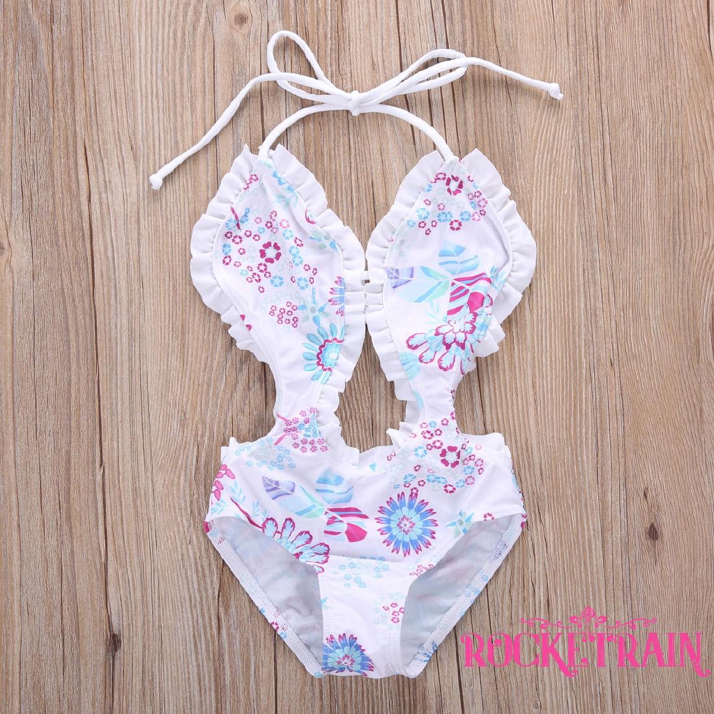 Bộ áo và quần bơi dễ thương cho bé gái