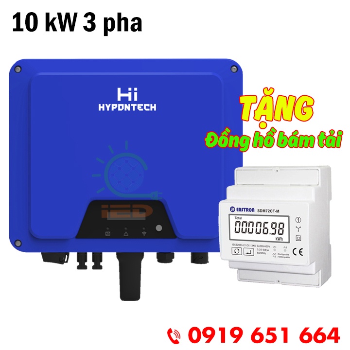 Biến tần hòa lưới bám tải inverter HYPONTECH 10kW 3 pha HPT-10000  - biến tần on grid