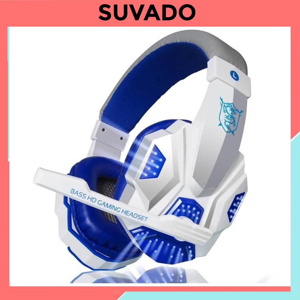 Tai nghe gaming Plextone PC780 chụp tai có dây chơi game đèn LED Có Mic Headphone nghe nhạc điện thoại máy tính SUVADO