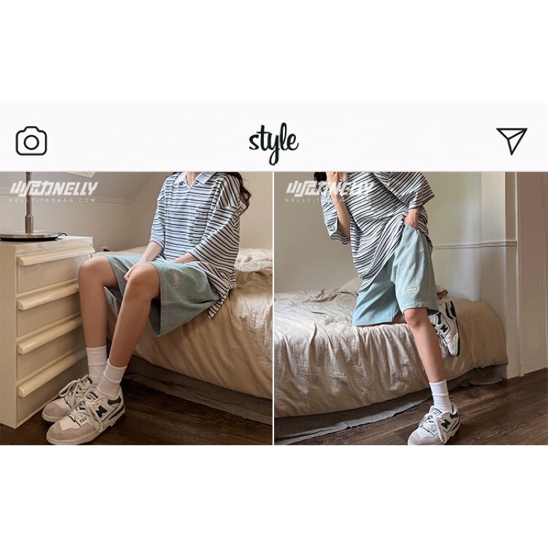 Áo phông polo nelly (có sẵn) 35 cổ trắng chữ v