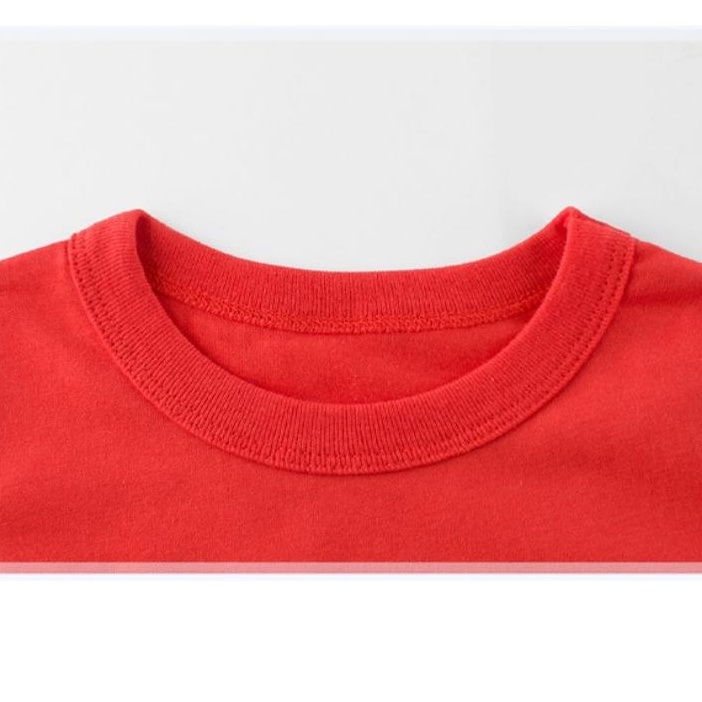 Áo thun trơn người lớn trẻ em ❤️❤️❤️ Màu Đỏ ❤️❤️❤️ áo phông trơn bé trai và bé gái chất cotton