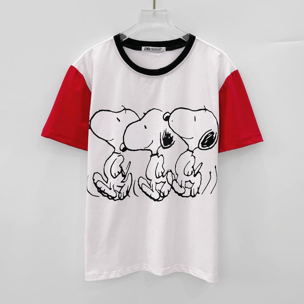 Áo thun nữ phông cổ tròn Z.R hoạt hình from dấu quần chất cotton 4 chiều mềm mịn