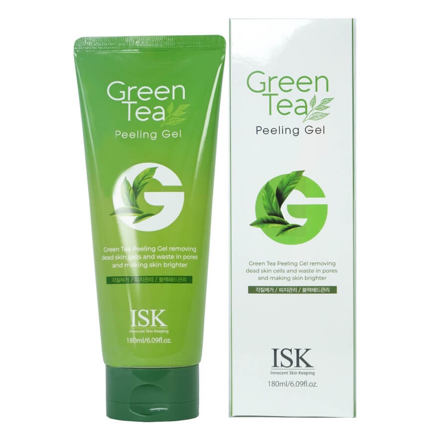 Gel tẩy tế bào chết trà xanh ISK Green Tea Peeling Gel Hàn Quốc 180ml