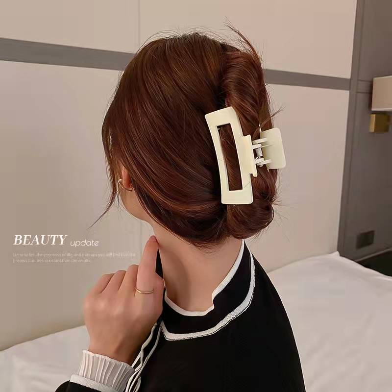 Kẹp Tóc Hình Cua Vuông Bằng acrylic Thời Trang Hàn Quốc Cho Bé Gái