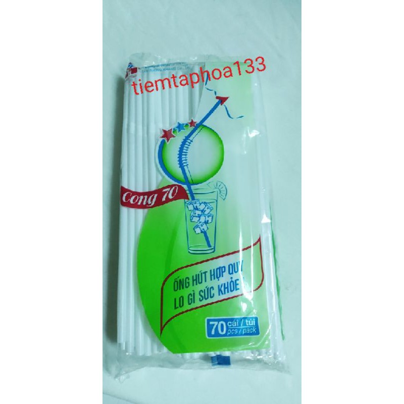 Một bịch ống hút gãy gồm 70 ống, 80 ống