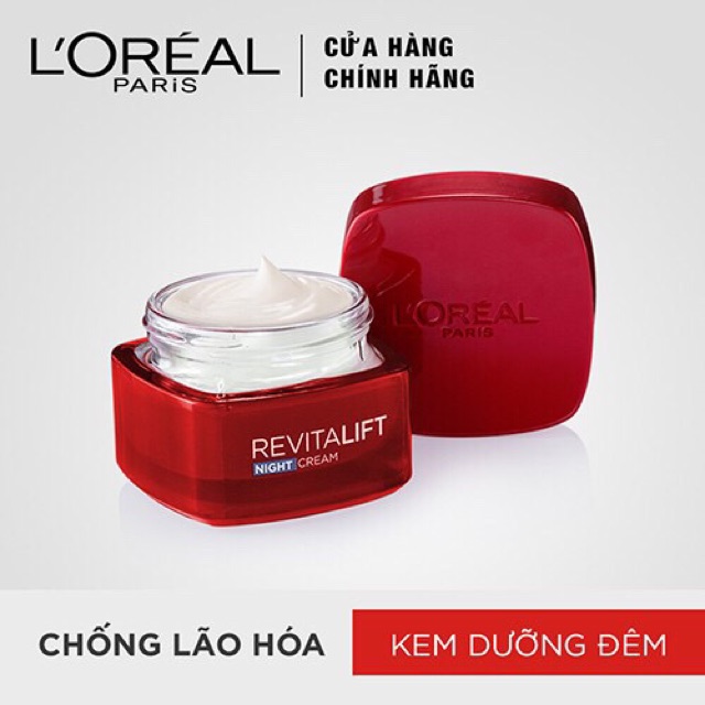 Bộ 2 sản phẩm dưỡng da săn chắc&amp; giảm nếp nhăn Ngày và Đêm L'Oreal Paris Revitalift 50ml