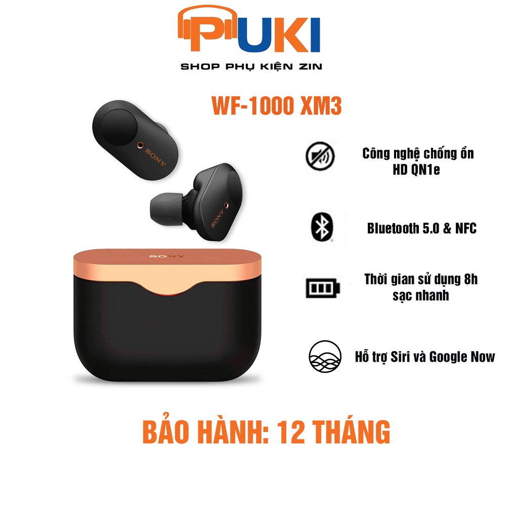 Tai nghe True Wireless Sony WF 1000XM3 - Tai nghe không dây Bluetooth - chính hãng