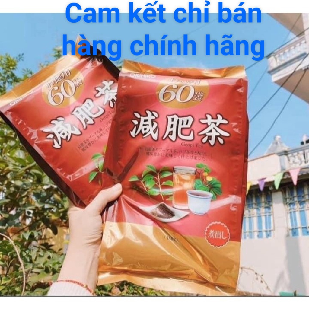 Trà giảm mỡ Genpi Nhật bản [DATE 8/2025] 60 gói túi lọc, chỉ bán hàng nội địa