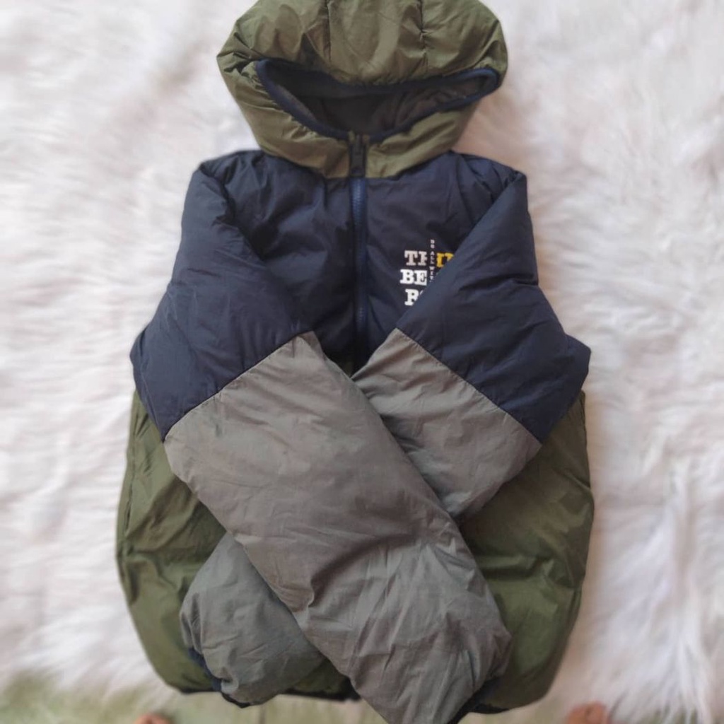 Áo phao lót nỉ prenatal xuất dư ý cho bé trai dày dặn, ấm áp vào mùa đông cho bé size từ 12M đến 10 tuổi