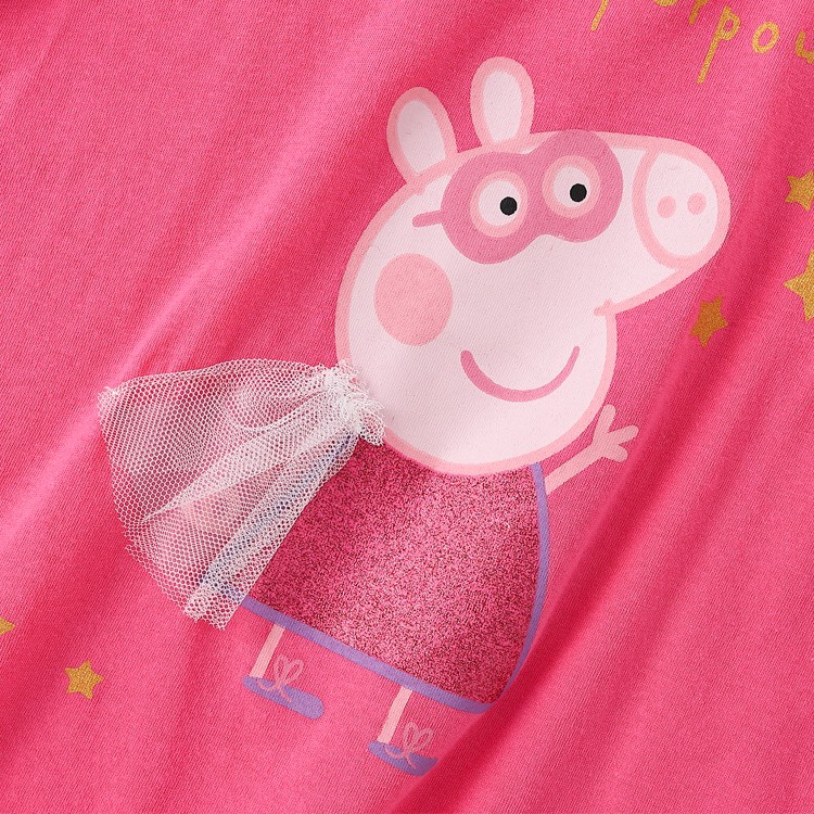 Áo thun hè cotton Malwee hồng peppa MW7231 cho bé gái 2-8 tuổi Mẫu mới 2022 - Little Maven Official Store