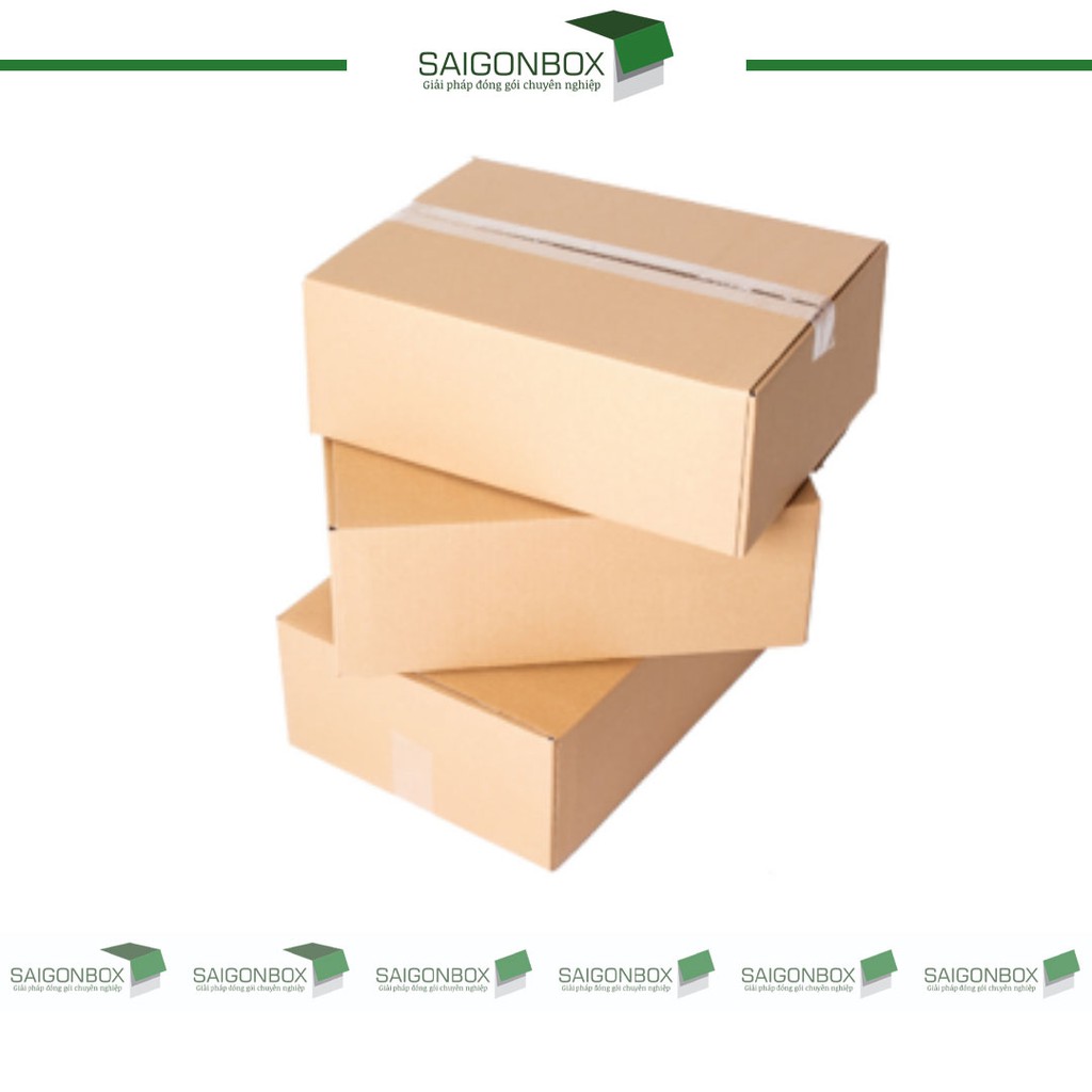Combo 100 thùng hộp carton size 25x15x10 cm để đóng gói hàng hóa