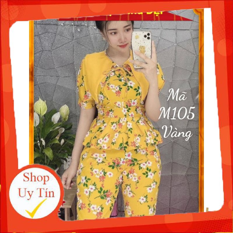 [Mã M105]  [ SALE SỐC] Đồ Bộ Mặc Nhà ĐẸP Kiểu Nữ Siêu xinh Chất Lụa 100D Lên Fom Siêu Đỉnhm , set bộ lụa