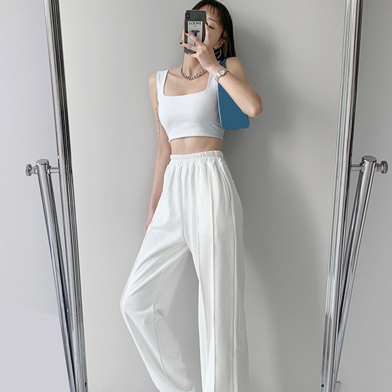 Áo sát nách nữ cổ vuông màu trơn gợi cảm thời trang