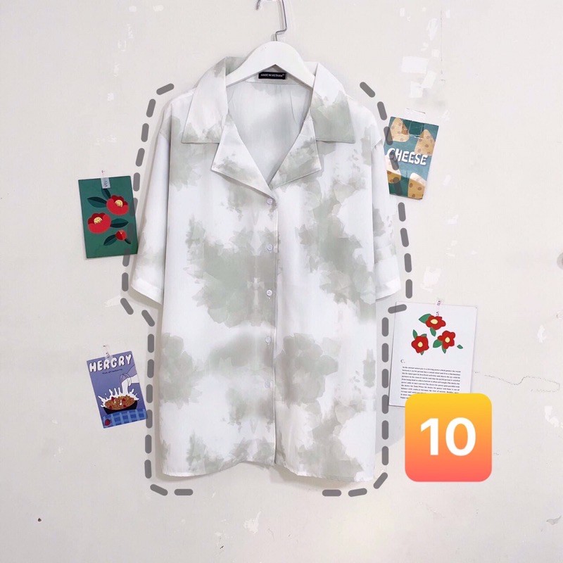 Áo sơmi loang unisex / Sơmi tiedye unisex