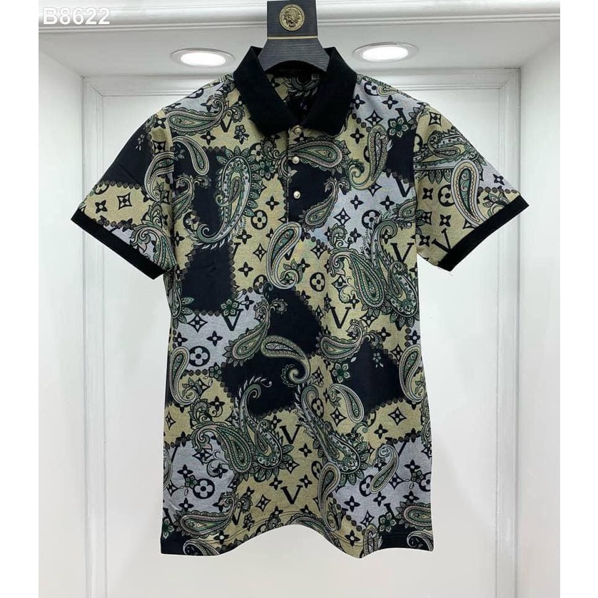 Áo polo nam ngắn tay cổ bẻ in hoạ tiết chất sịn hot 2022 ARU SHOP