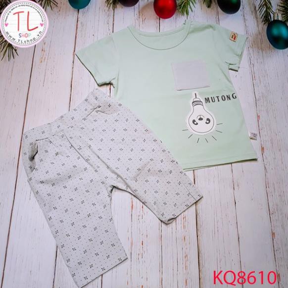 Thời Trang Trẻ Em - Bộ quần áo lửng nam nữ túi áo phối màu  – Quần Áo Bé Trai - Bộ Bé Trai - Quần Áo Bé Gái - Bộ Bé