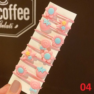 Set 10 dây chun buộc tóc cho bé siêu xinh