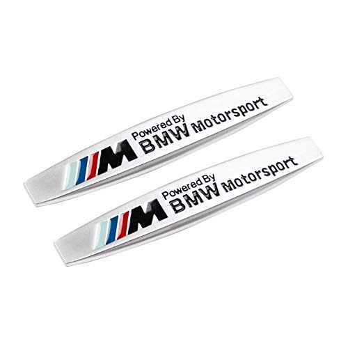 2pcs BMW  Metal Emblem Badge Sticker Motorsport Power M3 M5 X1 X3 X5 X6 1 3 5 6 Series metal 3D stereo labeling