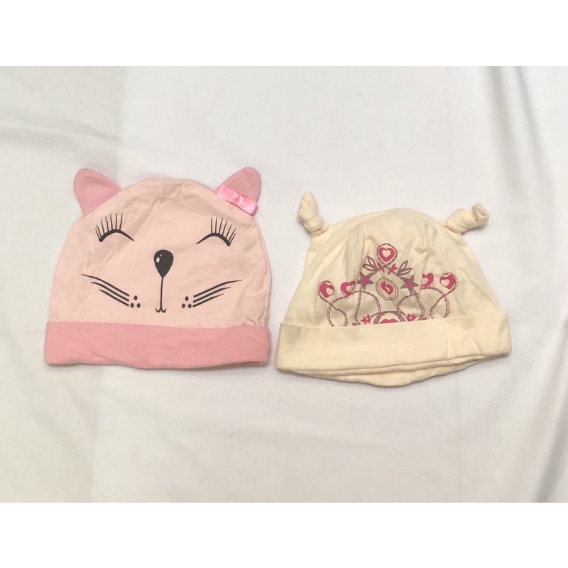 Set 2 nón giữ ấm đầm cho bé