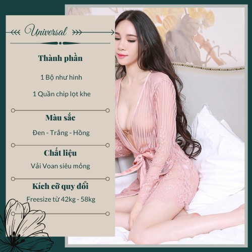 Váy Ngủ Pijama Lưới Hoạ Tiết Xuyên Thấu Gợi Cảm Quyến Rũ - Đồ Ngủ Sexy UNIVERSALXXX - DNS04 | BigBuy360 - bigbuy360.vn