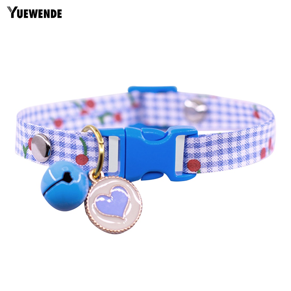 Vòng Cổ Dây Xích Đeo Cổ Họa Tiết Cherry Không Mùi Có Chuông Cho Cún Cưng