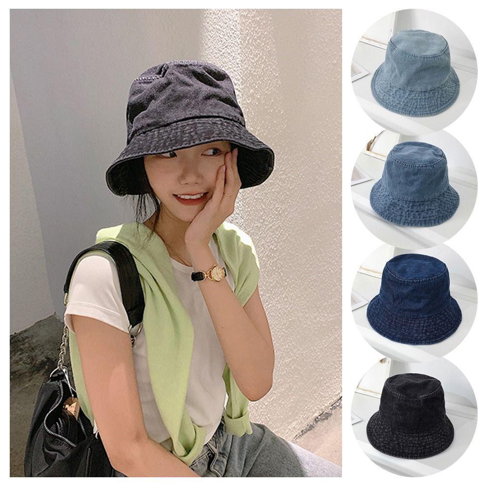 Mũ Bucket Chất Liệu Cotton Chống Nắng Thời Trang Đi Biển Cho Nam Và Nữ