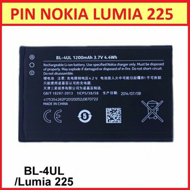 Pin Nokia 4UL/Lumia asha 225/Lumia 230/Rm-1172/RM-1011/3310 2017/TA-1030 bảo hành 6 tháng