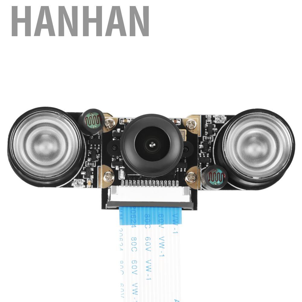 HANHAN 5 Million Pixels Night Vision 130° Viewing Angle Camera Module Board For Raspberry Pi B 3/2