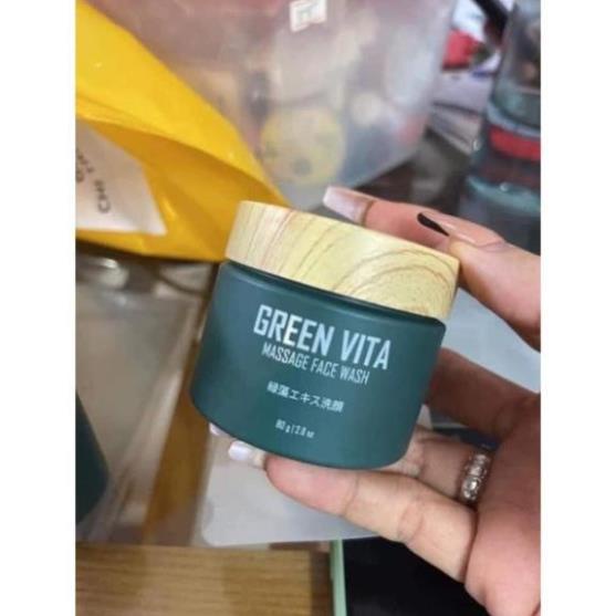 Bột Rửa Mặt Vi Tảo Kis22 Green Vita 80gram Chính Hãng Maxicorp | BigBuy360 - bigbuy360.vn