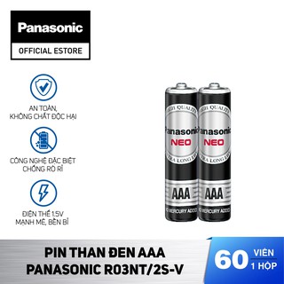 Hộp gồm 60 viên pin đũa đen aaa neo panasonic r03nt/2s