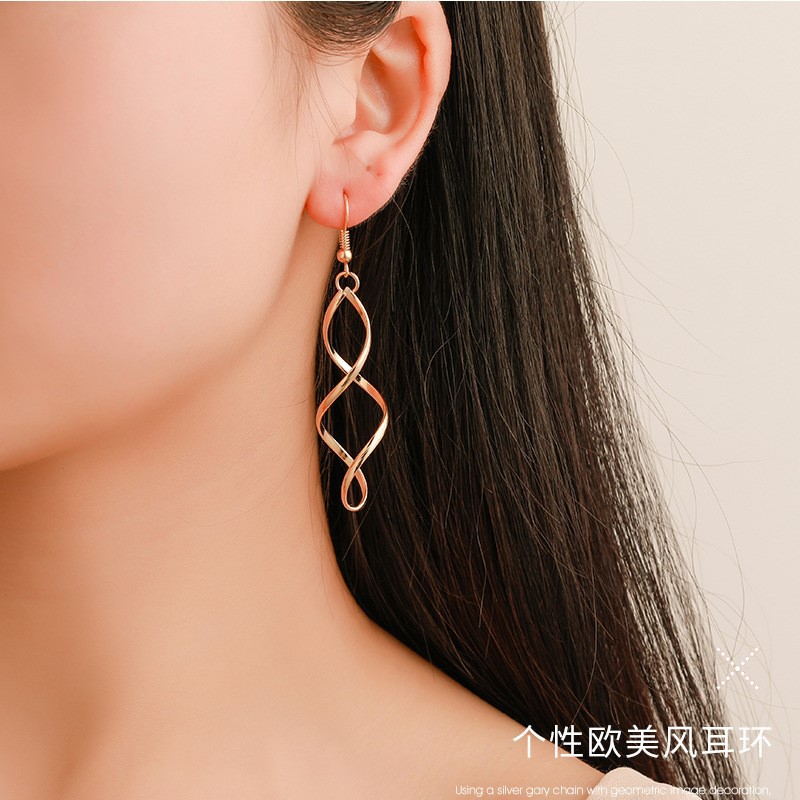 Bông Tai Xoắn Ốc Thời Trang Dành Cho Nữ