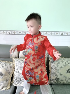 [XÃ HÀNG] Áo Dài Gấm L1 Bé Trai Cao Cấp (Giá Xưởng Xả)