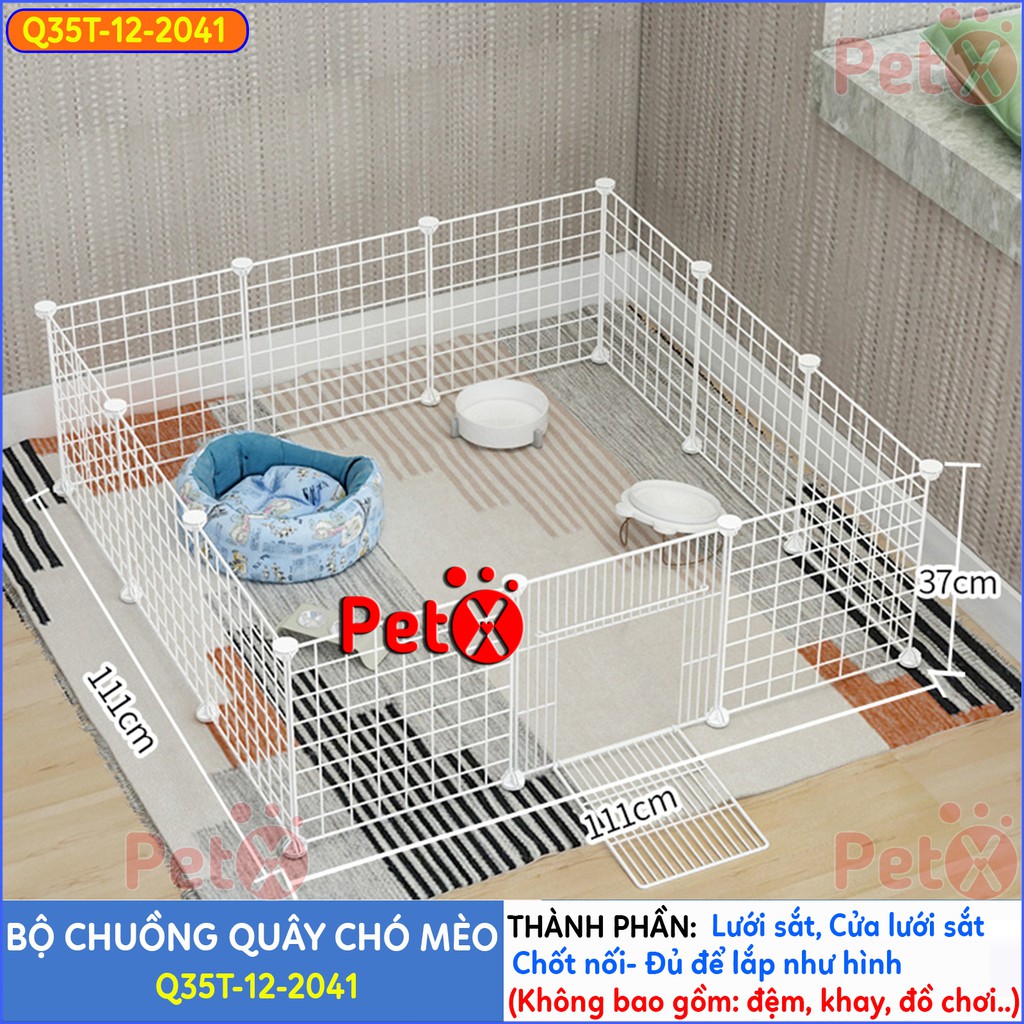 Quây chuồng chó mèo lắp ghép nuôi thú cưng sơn tĩnh điện giá rẻ-9